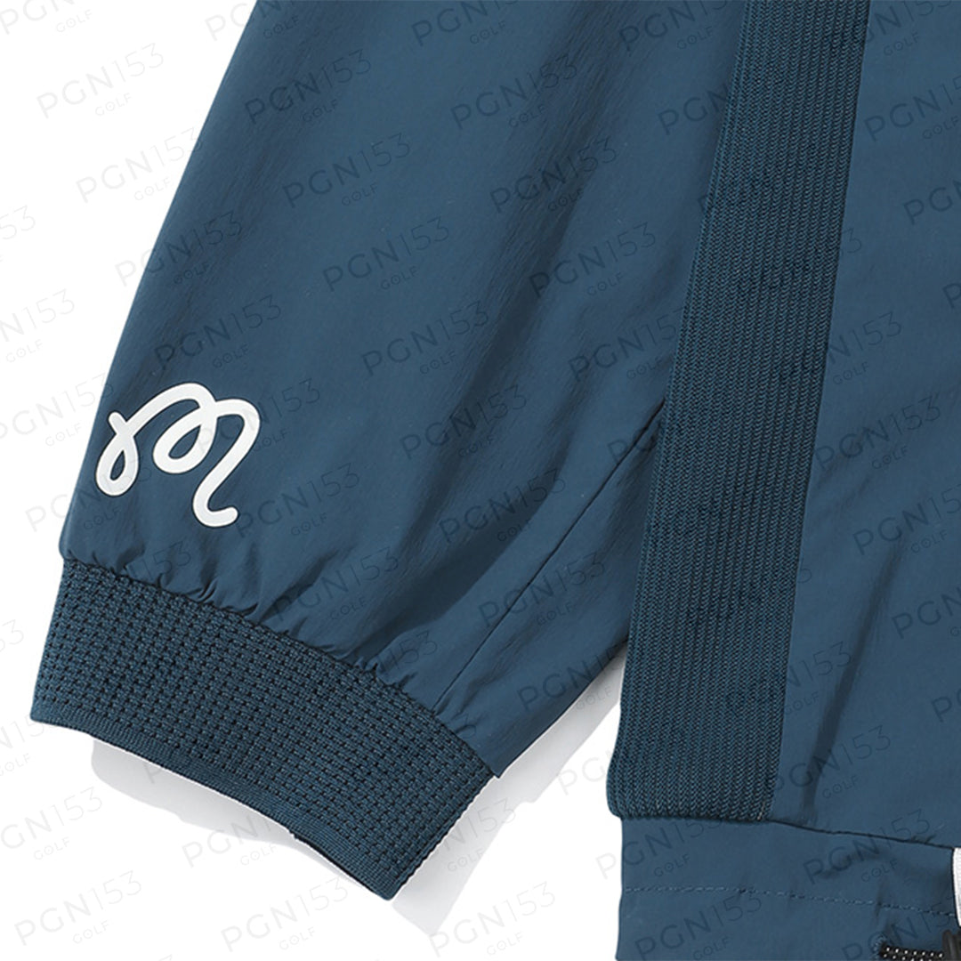 Amosa Hybrid Half-Zip Jacket (MAN) - Dark Blue