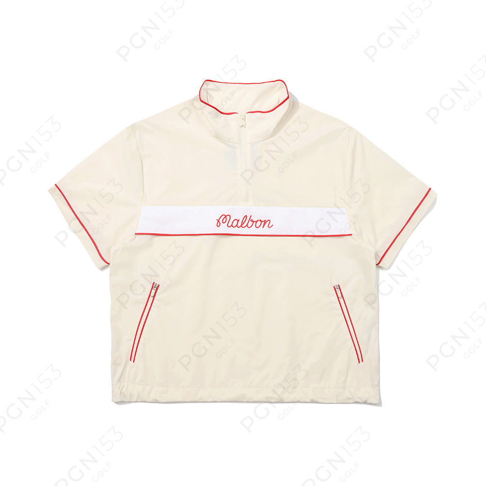 Mesh Mix Lightweight Anorak Cream