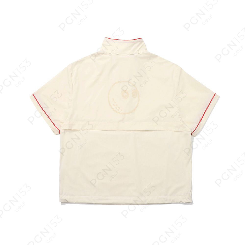 Mesh Mix Lightweight Anorak Cream