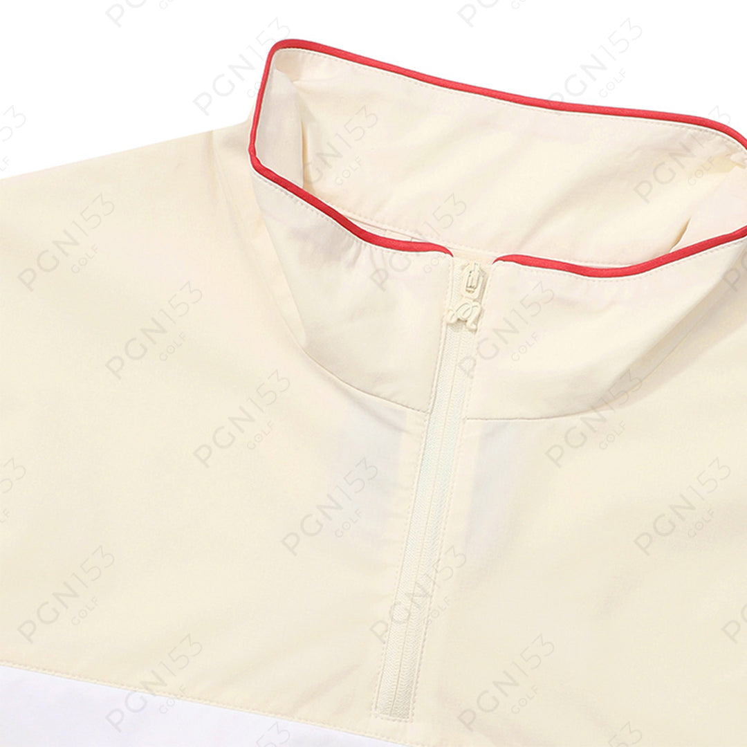 Mesh Mix Lightweight Anorak Cream