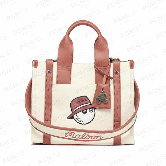 Malbon Women's Canvas Pouch Pink Tote Bag