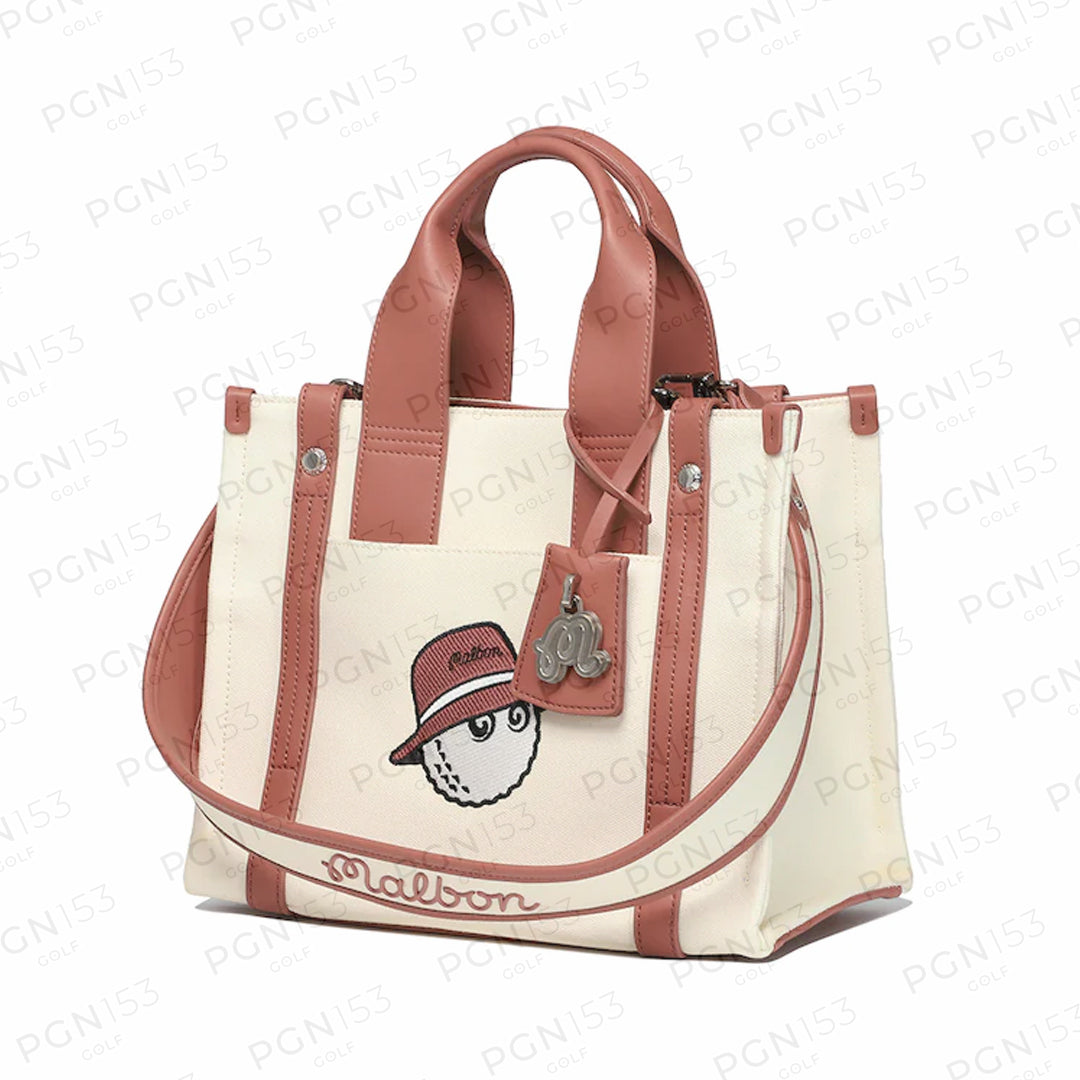 Malbon Women's Canvas Pouch Pink Tote Bag