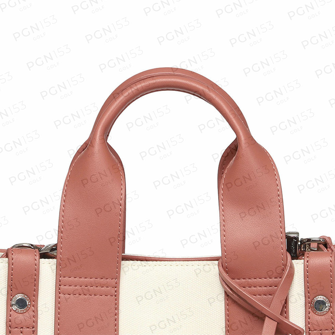 Malbon Women's Canvas Pouch Pink Tote Bag