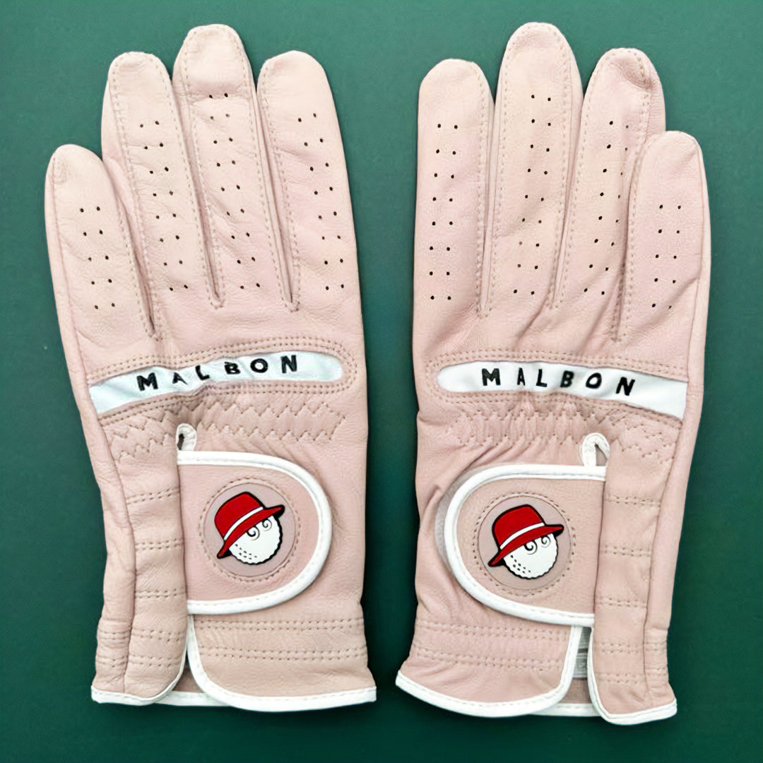 Malbon Women’s Bucket Logo Pink Glove (Left&Right pair)