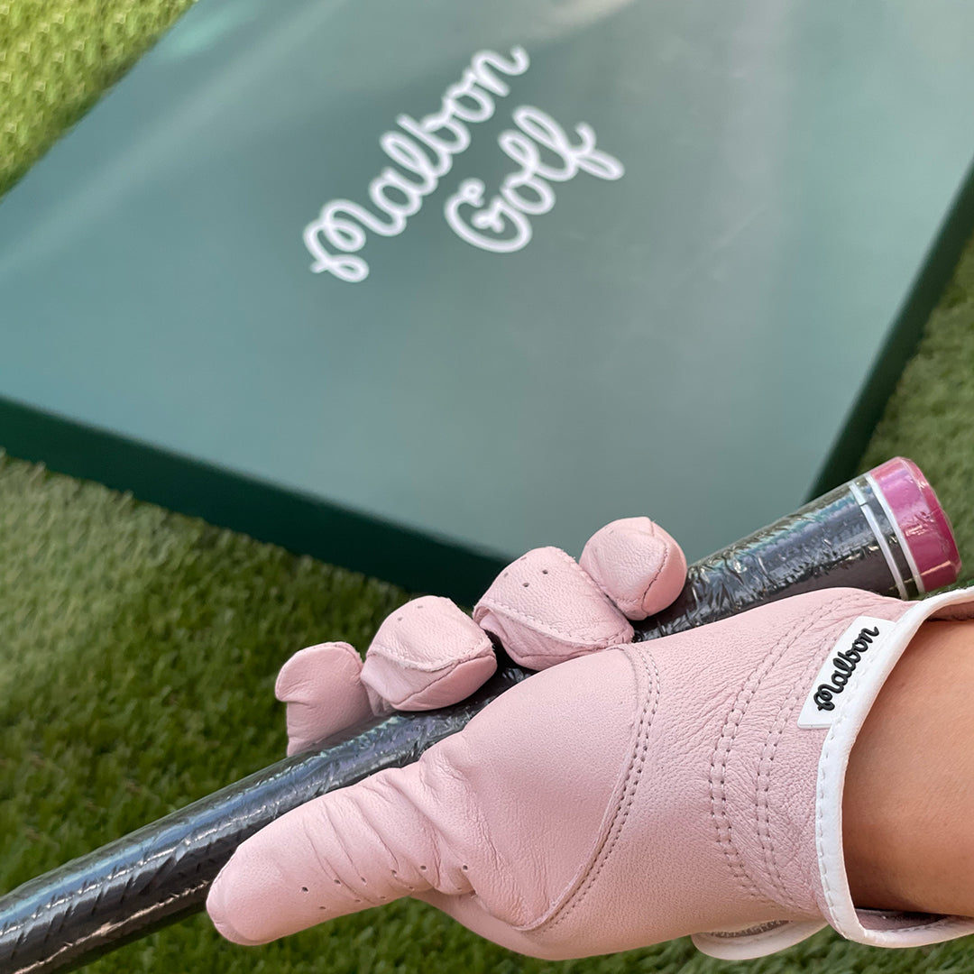 Malbon Women’s Bucket Logo Pink Glove (Left&Right pair)