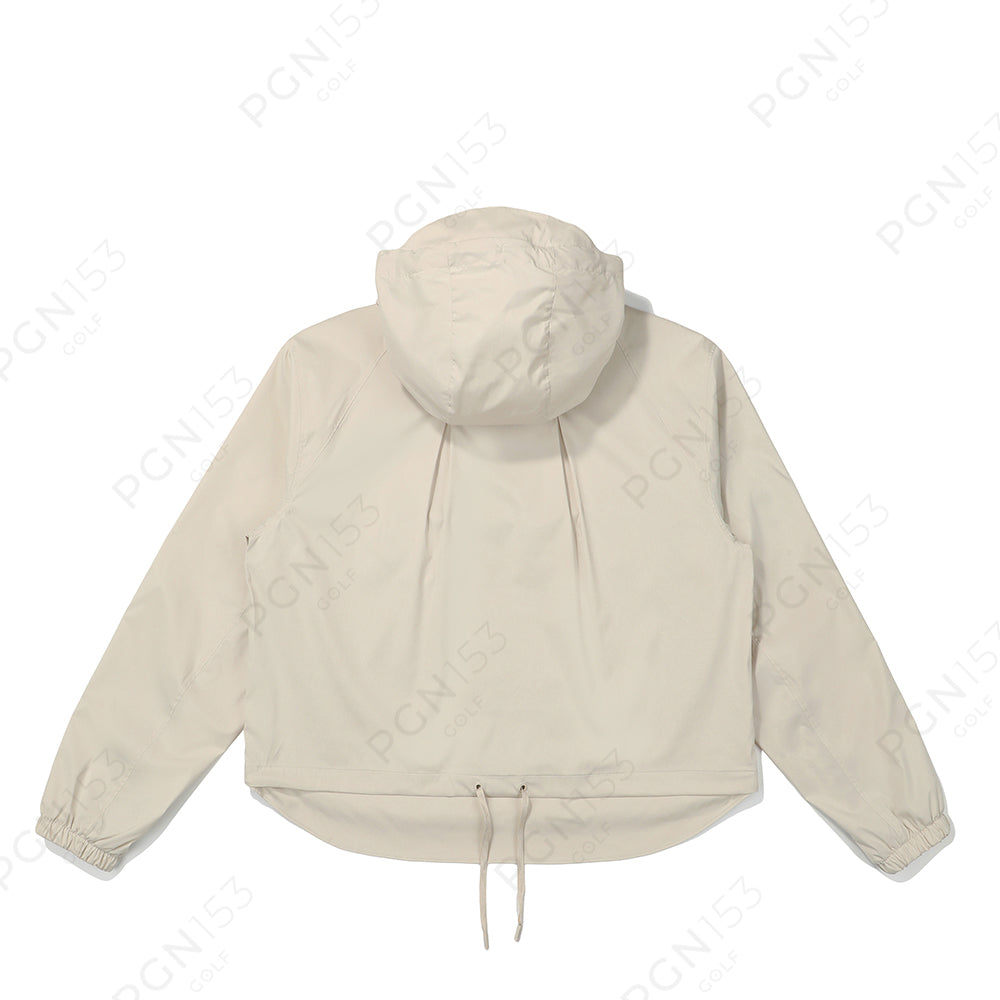 Malbon Bucket Hoodie Anorak Beige