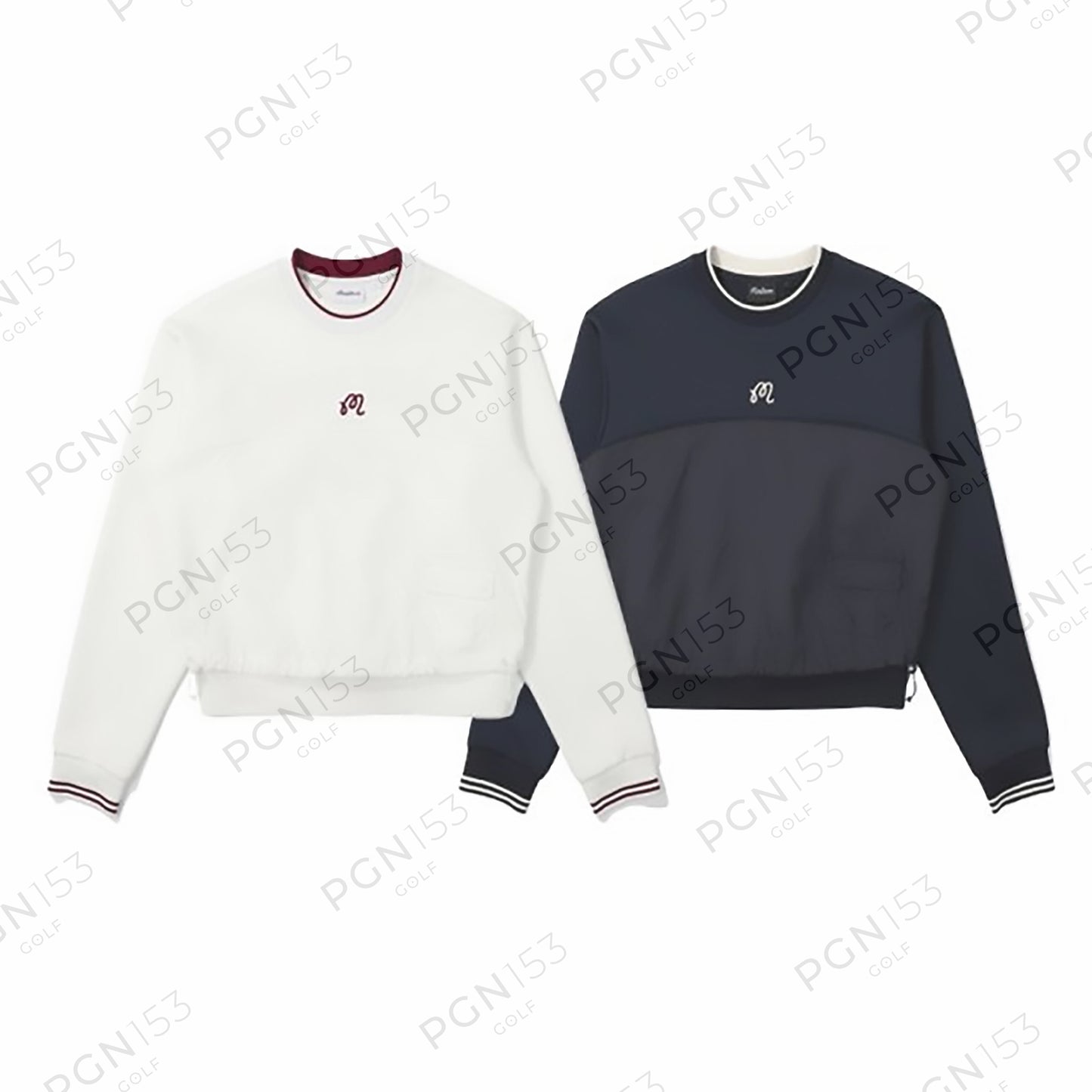 Airy Hybrid Crewneck - Navy