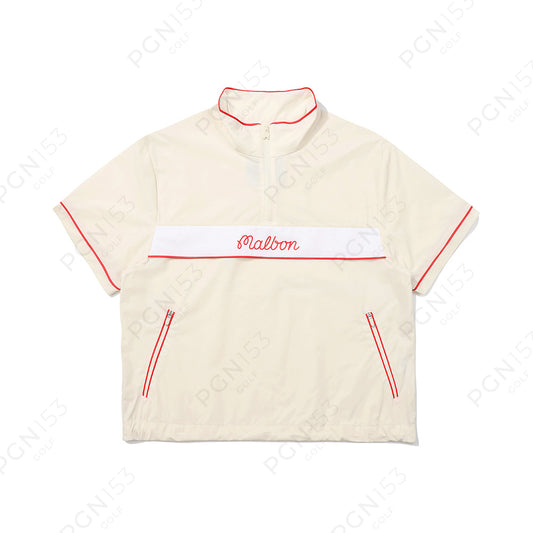 Mesh Mix Lightweight Anorak Cream