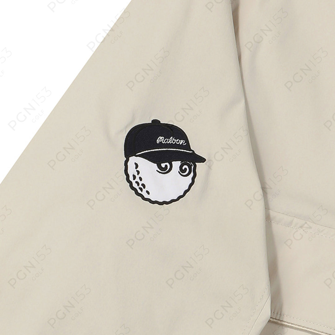 Malbon Bucket Hoodie Anorak Beige